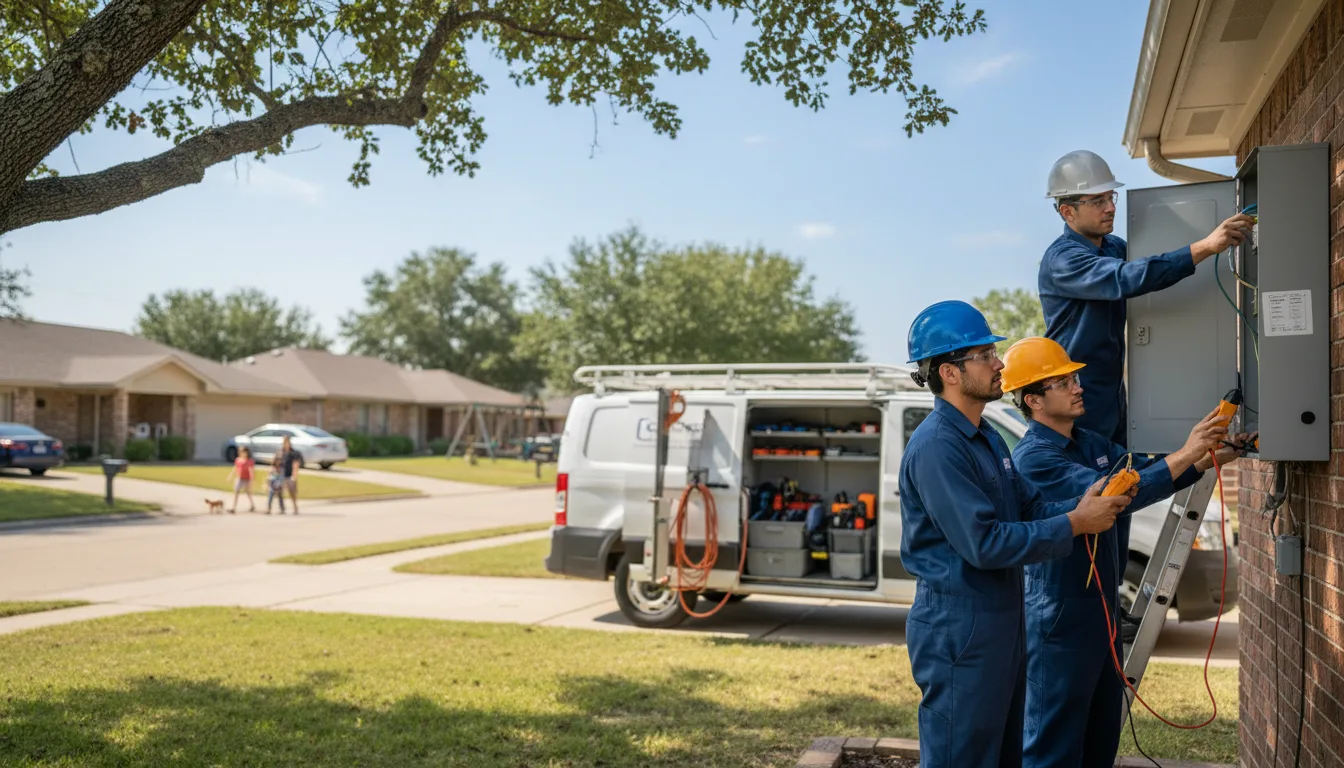 Certified electrician providing emergency electrical services in Almyra, AR